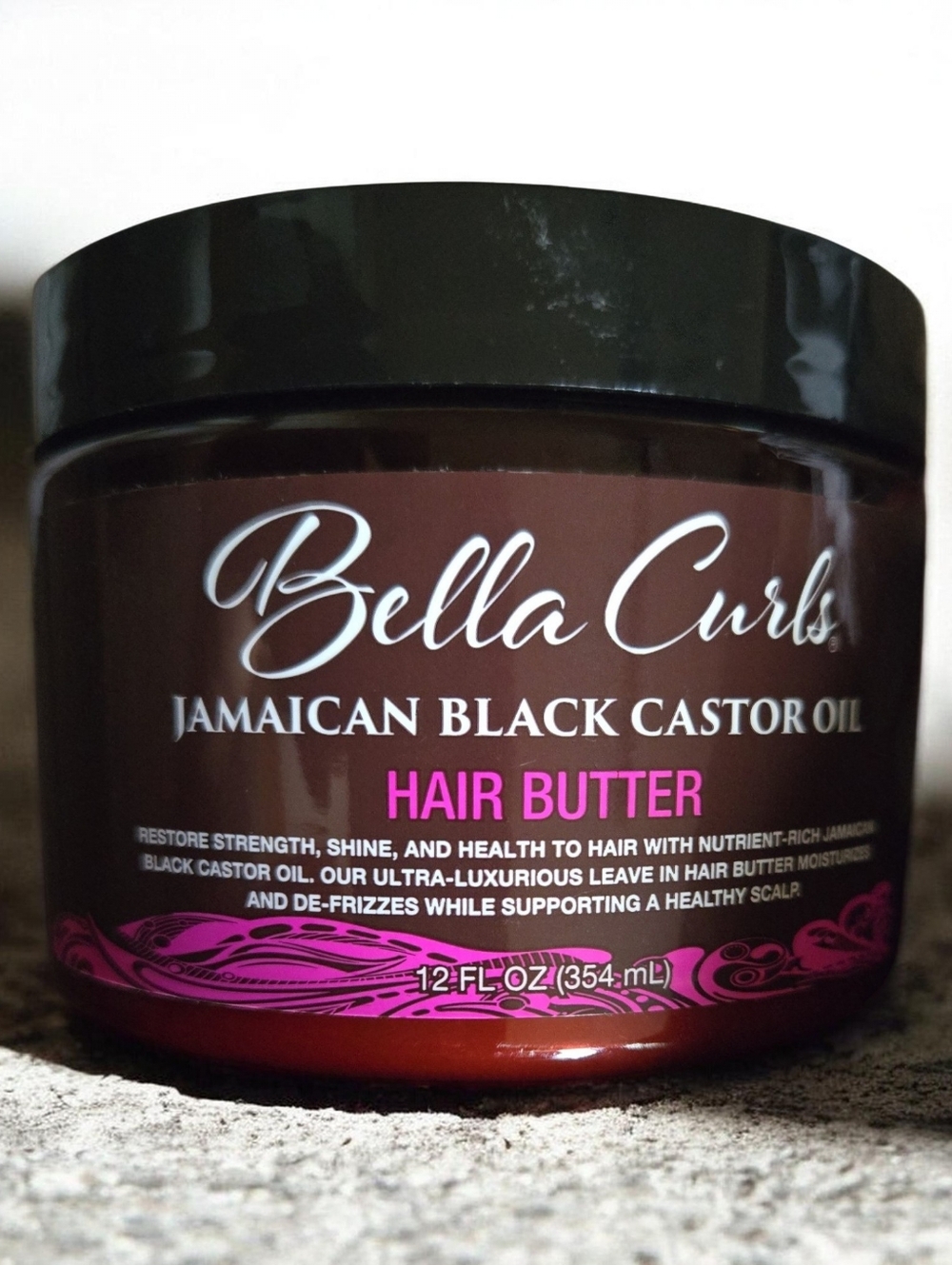 DISCONTINUED Bella Curls Jamaican Black Castor Oil Hair Butter - 12 FL OZ.